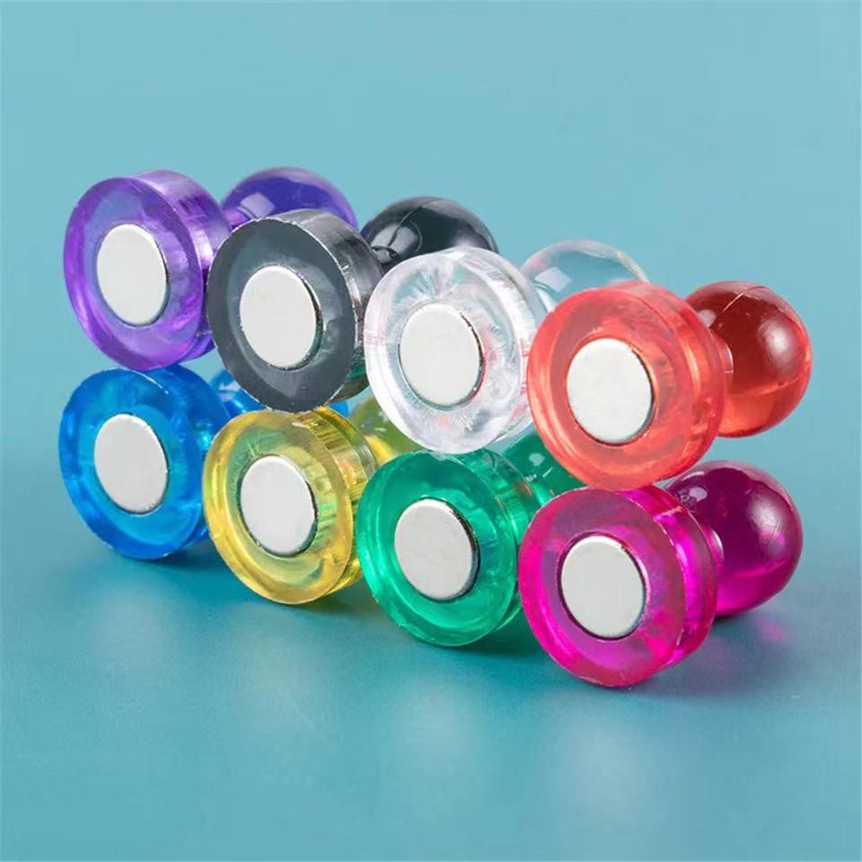 

XiongChuCi Colorful Strong Magnetic Magnet Push Pin for DIY refrigerator stickers office applications Push Pins Neodymium Magnet