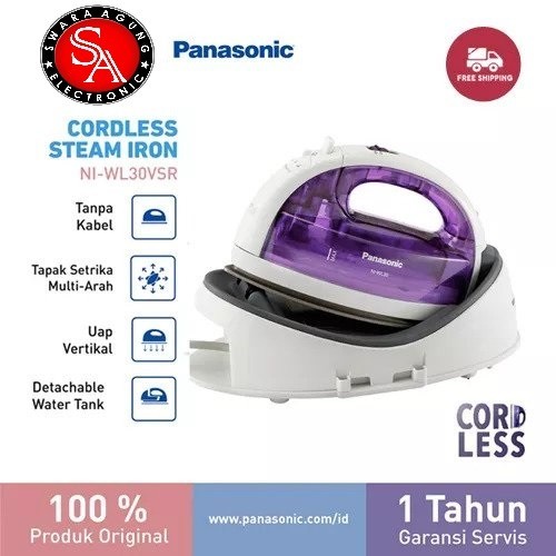 Setrika Cordless Panasonic Type: NI-WL30VSR -Setrika Tanpa Kabel
