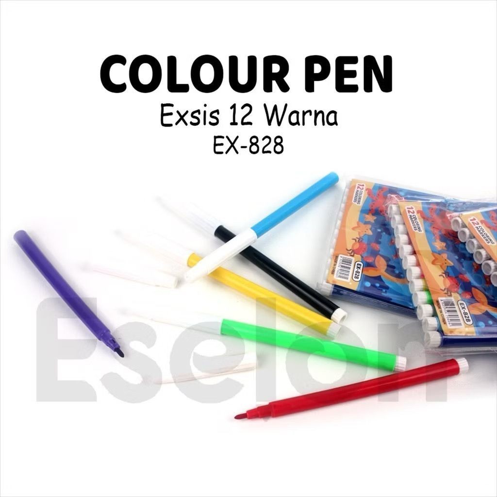 

Spidol MINI EXSIS 828-12 / 1 Set Color pen Mini EXSIS 12 warna/ Spidol Warna
