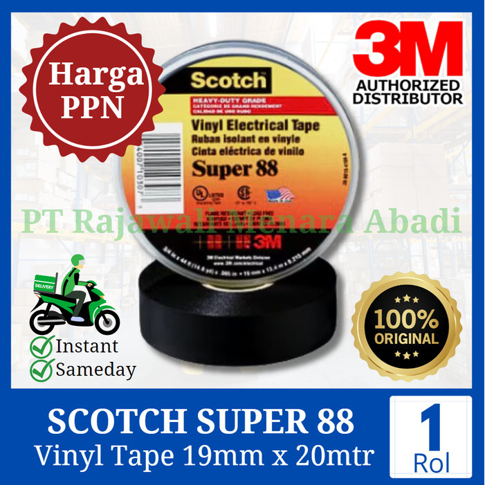 

3M Scotch Super 88 Vinyl Electrical Tape Heavy Duty Grade Original