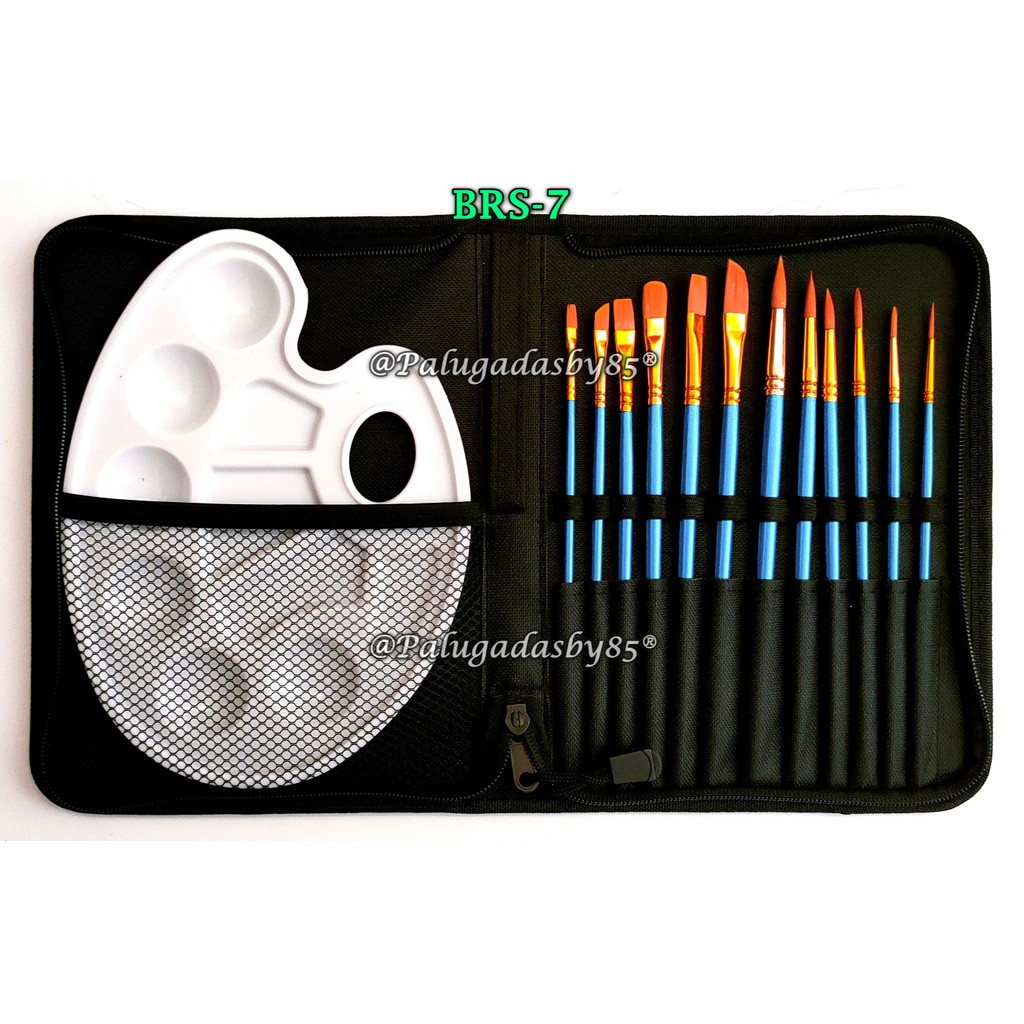 

(1 Set) GROSIR Alat Lukis Kuas Cat Air Minyak Acrylic JOYKO BRS-7 / Art Brush Set Joyko BRS-7