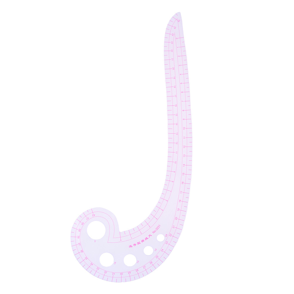 

Multifunctional Sewing Tools Soft Plastic Comma Shaped Curve Ruler Styling Design Ruler French Curve 30 X 11cm Curve Ruler