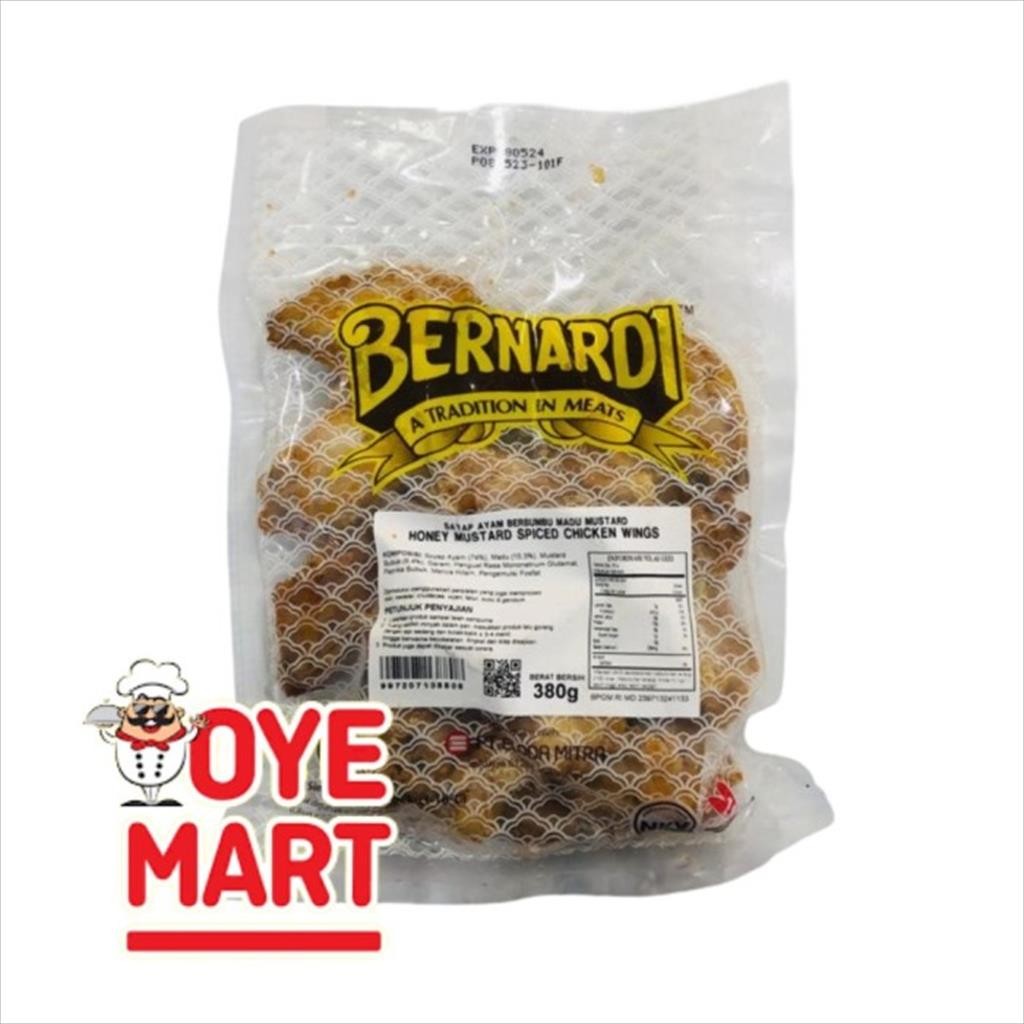

BERNARDI HONEY MUSTARD SPICED CHICKEN WINGS 380GR / SAYAP AYAM PEDAS HONEY MUSTARD