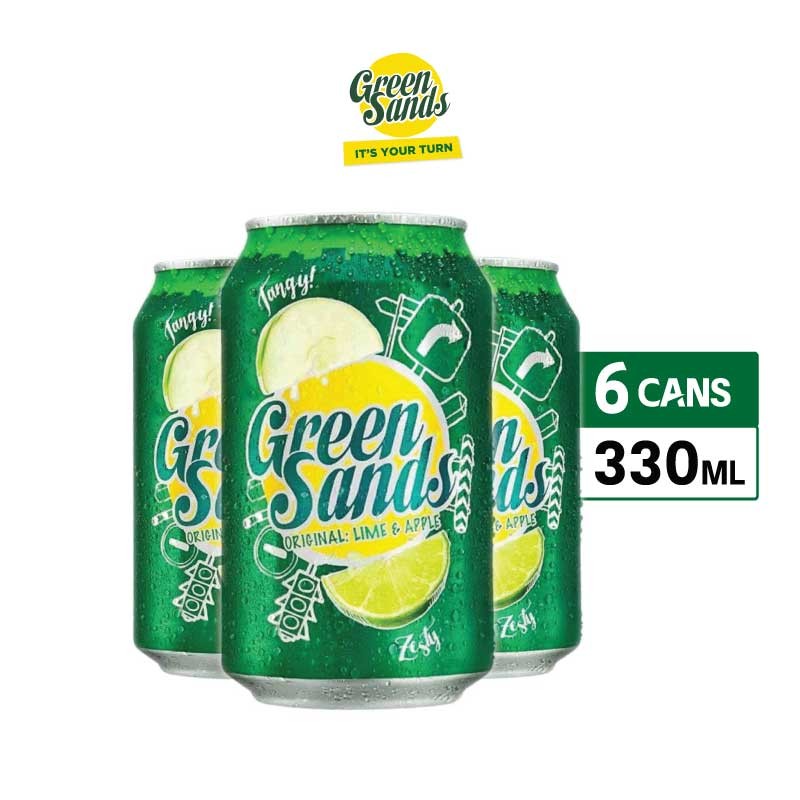 

Green Sands Apple Lime Can 330ml Can 6 Pcs