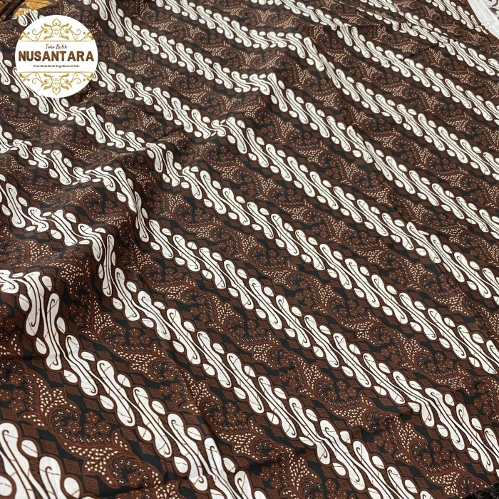 kain batik jarik motif parang kombinasi coklat sogan jogja nusantara