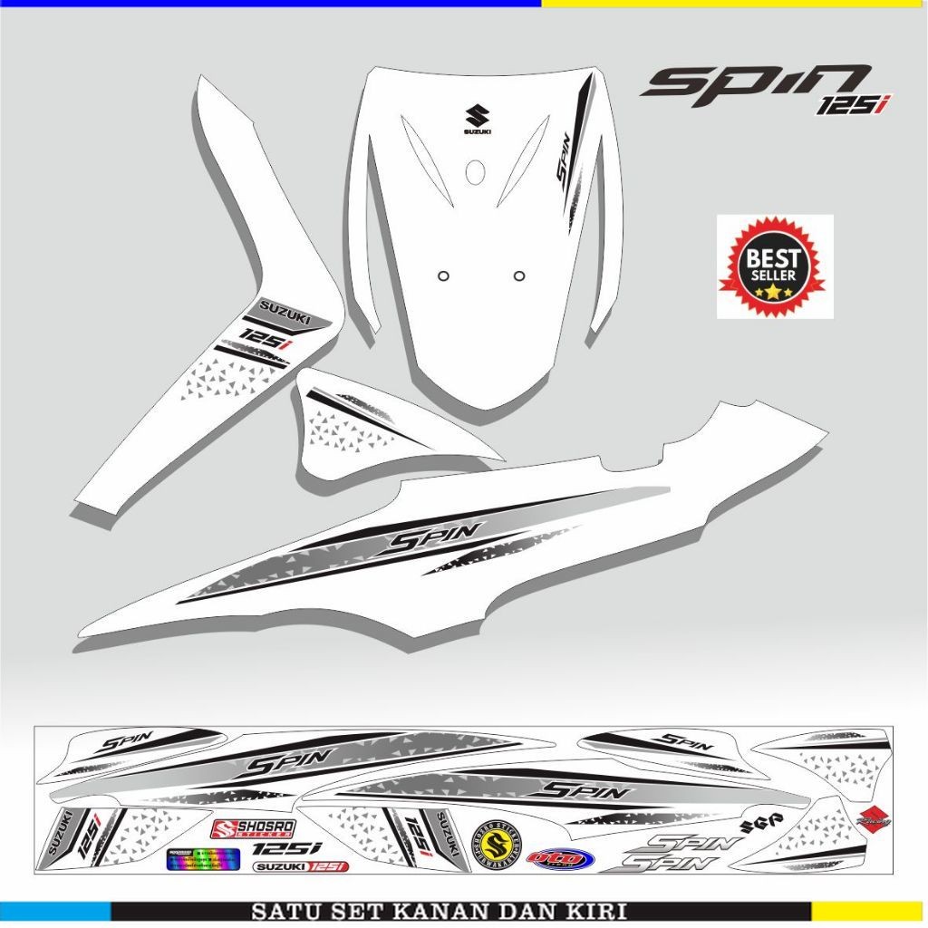 STRIPING BARU STRIPING SPIN 125 SR / STIKER SPIN 125 / SR / SPIN MOTIF