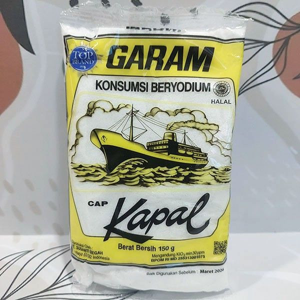 

Garam cap katakboat ukuran 150gram GARAM BERYODIUM CAP KATAK BOAT 150 GRAM