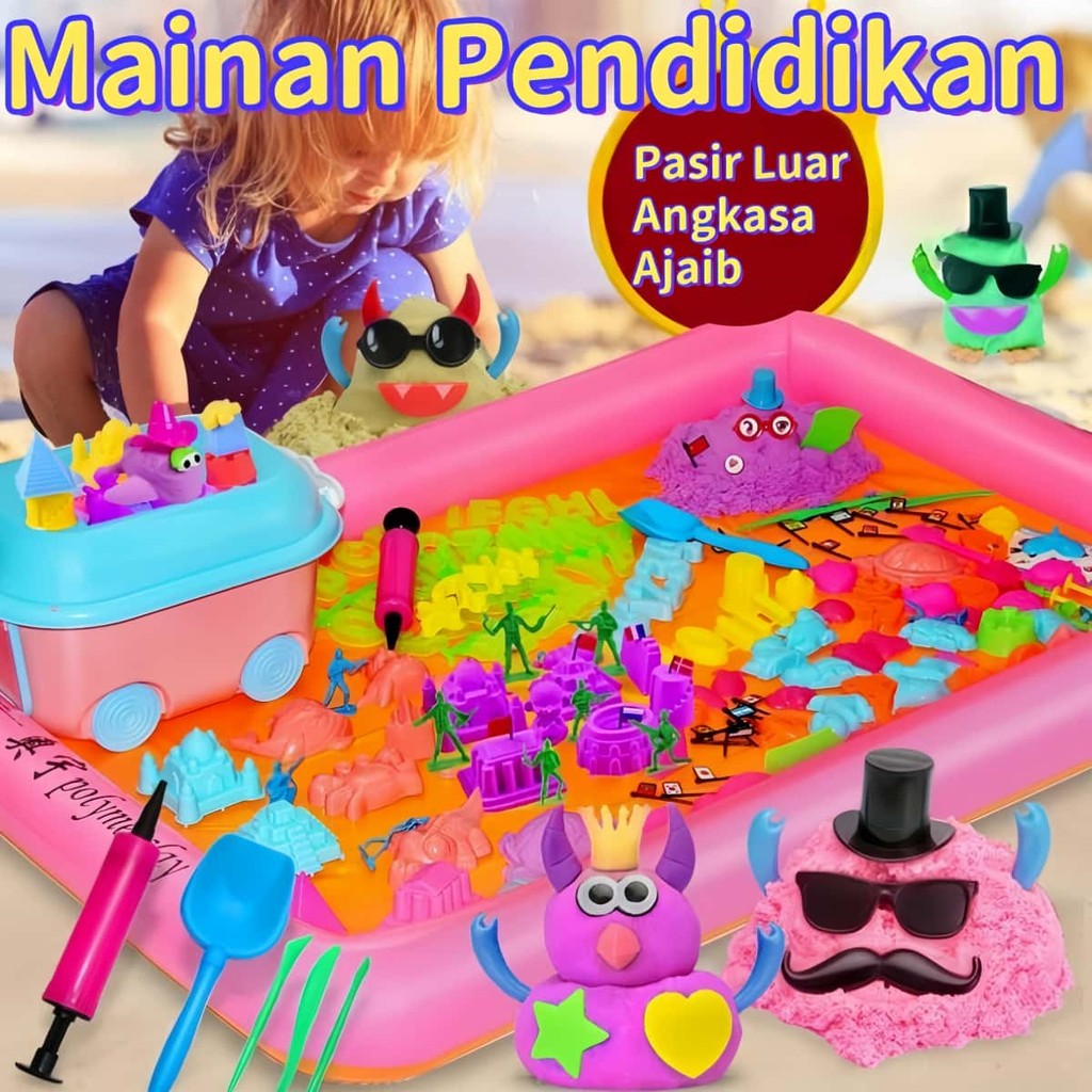 【Cod】Ditetapkan Untuk Dijual Pasir Luar Angkasa Ajaib Mainan Pasir Ajaib Edukasi Anak /Edukasi Kreat
