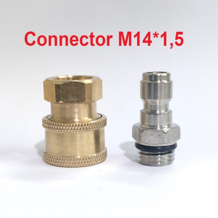 Coupler nepel angin adaptor M22 1/4 Male M14X1.5 quick release - M14x1.5