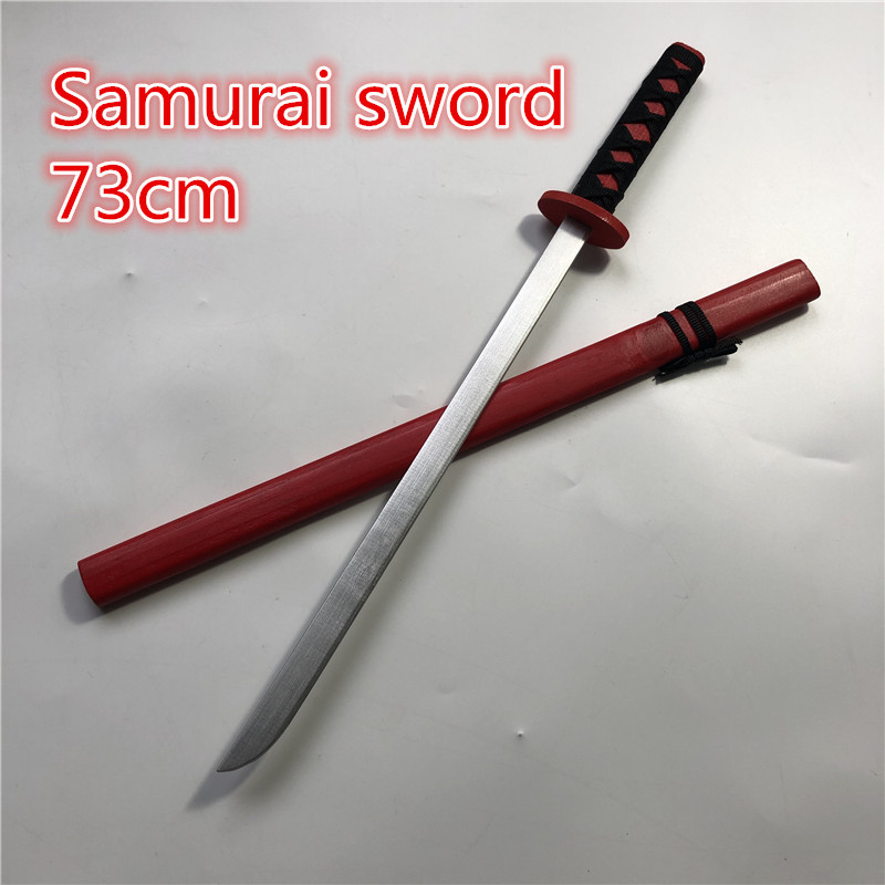 73cm Wooden Sword Mini Simulated Animation Prop Weapon Anime Katana Samurai Cosplay Ninja Performanc