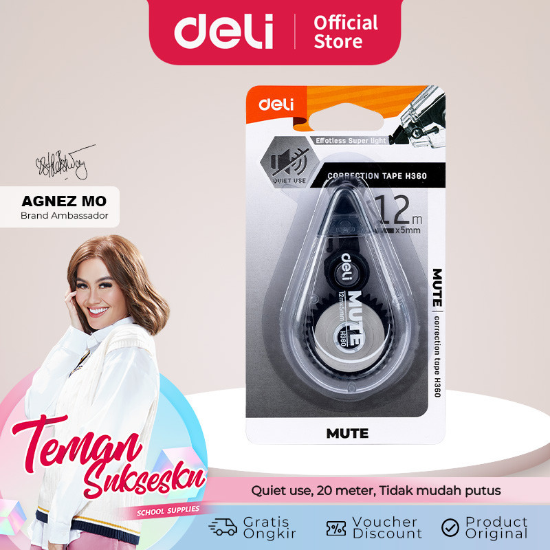 

Deli Correction Tape / Pita Koreksi 12 Meter Tidak Mudah Putus EH360