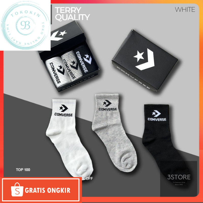 Kaos Kaki Terbaru / CONVERSE WOODMARK ULTRALOW LINER QUARTER SOCKS/ KAOS KAKI CONVERSE QUARTER UNISE