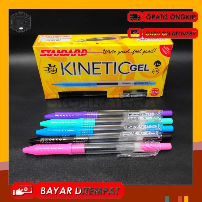 

BALLPOINT, BOLPEN, POLPEN, PULPEN, BP STANDARD KINETIC GEL HITAM