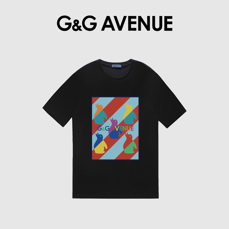 T-Shirt KAOS GUCCI Warna Hitam, Cocok untuk Dia dan Dia dengan Kerah Bulat Putih yang Stylish