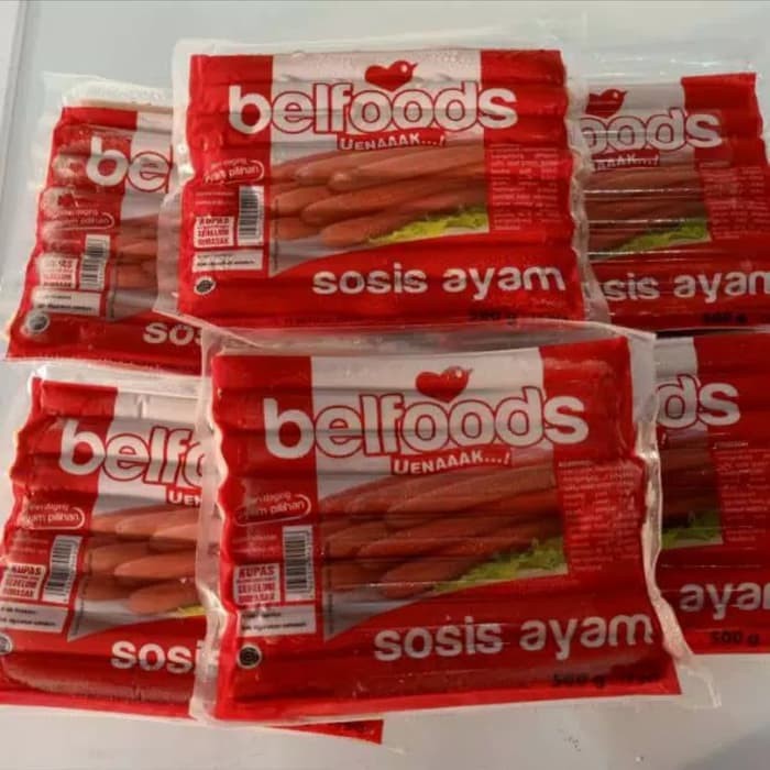 

NFM Belfood Sosis Ayam 500gr frozen foods murah meriah lezat gurih nikmat mudah langsung tinggal di olah