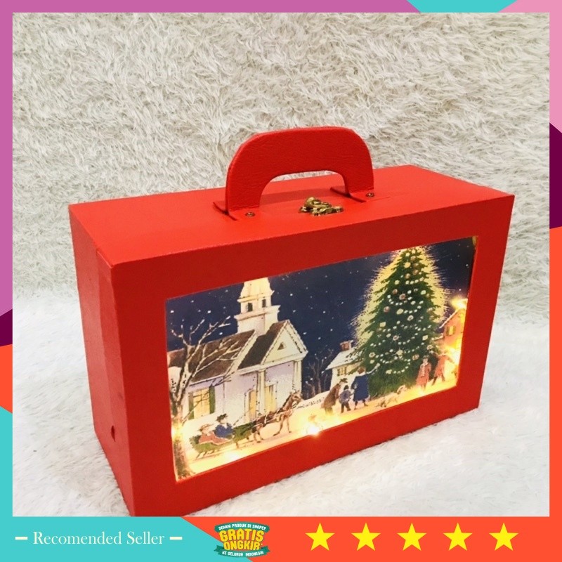 

Hampers Natal Keren Unik Lucu Murah kekinian / Koper 3d LED / box natal / hampers natal