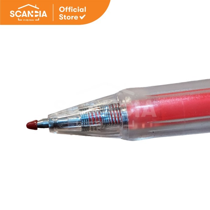 

SCANDIA Pulpen Retractable Gel Pen Neon Red 0.5mm (AGPH5603)