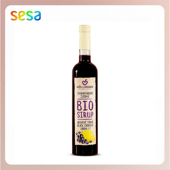 

HOLLINGER Organic Blackcurrant-Lemon Syrup 500ml - Sirup Sehat