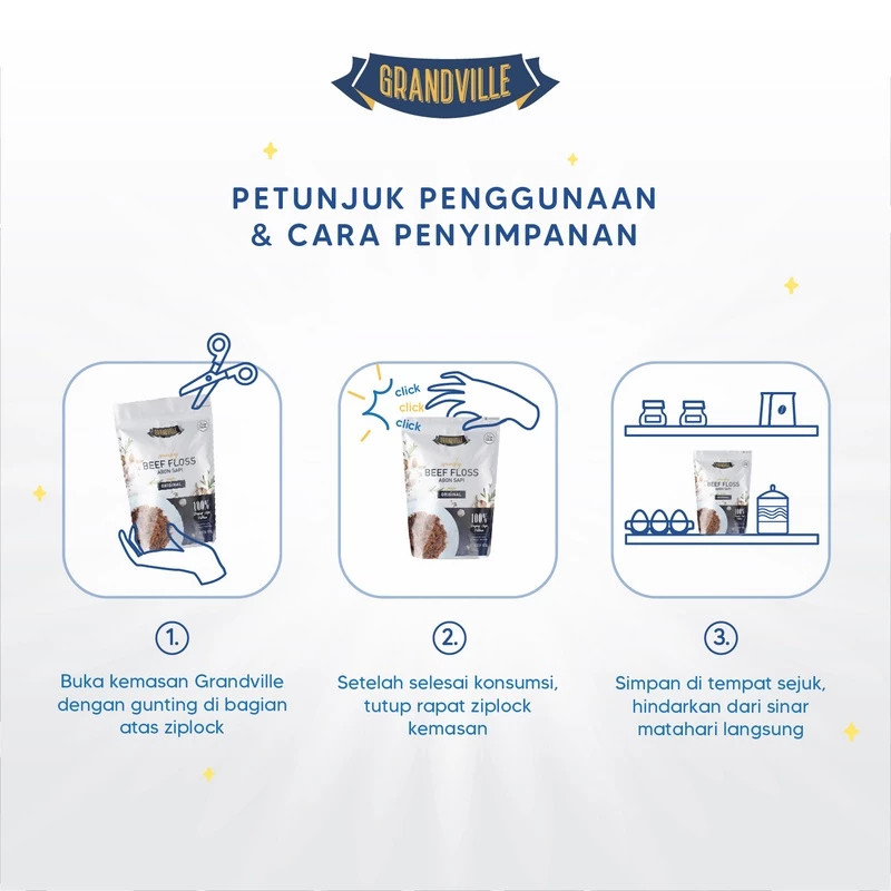 

Grandville Abon Sapi, Ayam & Ikan Crunchy Renyah MPASI Tanpa MSG & Pengawet