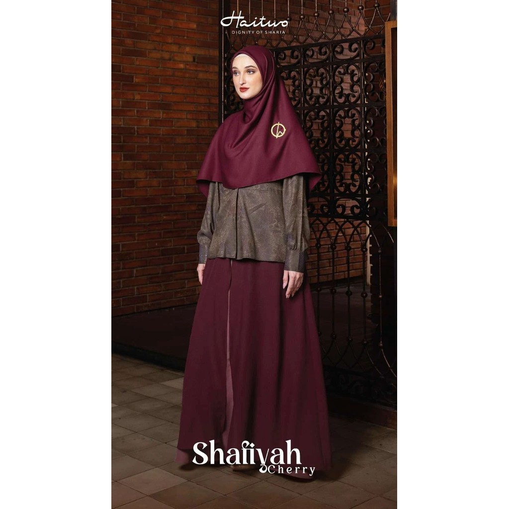 Nibras Gamis Outer Kondangan / Shafiyah Outer Set Inner / Gamis Wanita Elegant Mewah Model Terbaru d
