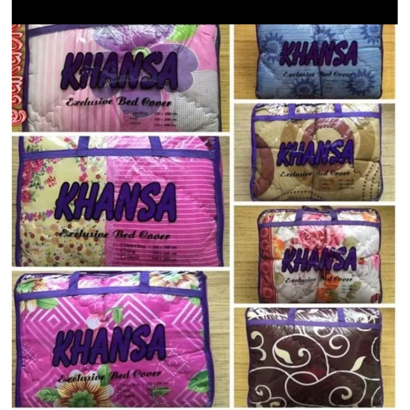 Bedcover Set Khansa  ukuran180 x 200