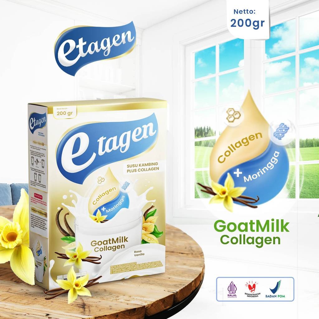 

[ MW - ETAWAMIL ] ETAGEN SUSU COLLAGEN Kolagen Milk Merawat Kulit & Wajah Rasa Vanila 200gr
