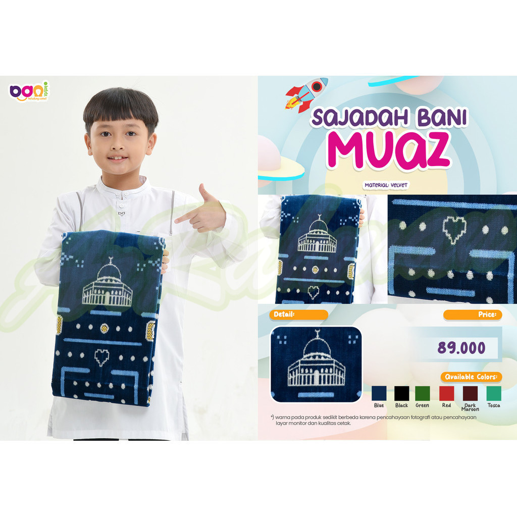 DISKON Rabbani - Sajadah Anak Bani Muaz Ar-Rahman.Shop