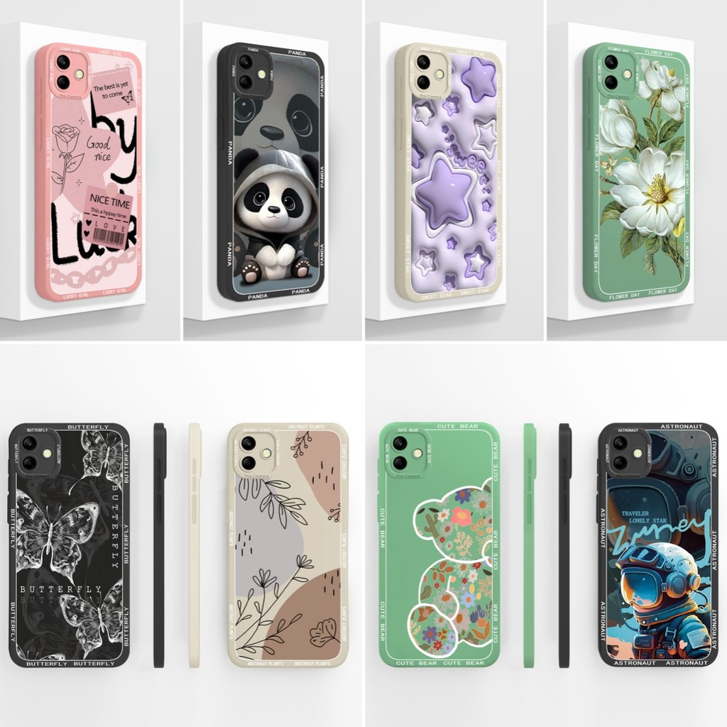 For Samsung Galaxy A04 A04E A04S Phone Case Aesthetic Full Protection Funda Soft Liquid Silicone For