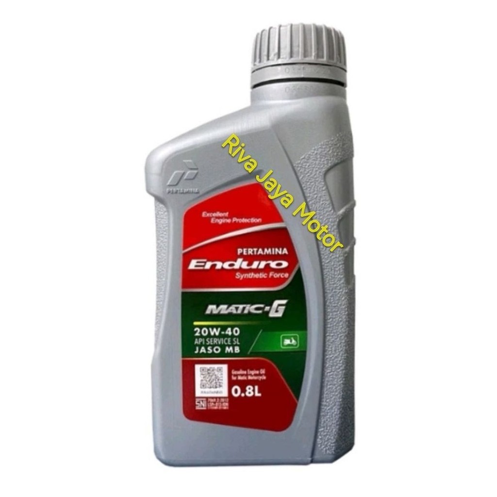 Oli Enduro Matic G 20w-40 800ML 20w40 0,8 L 0,8L Motor Matic Original Jaso MB API Mesran