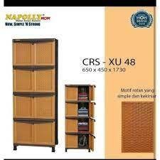 LEMARI PLASTIK NAPOLLY SUSUN 4 CRS X 48 BIG
