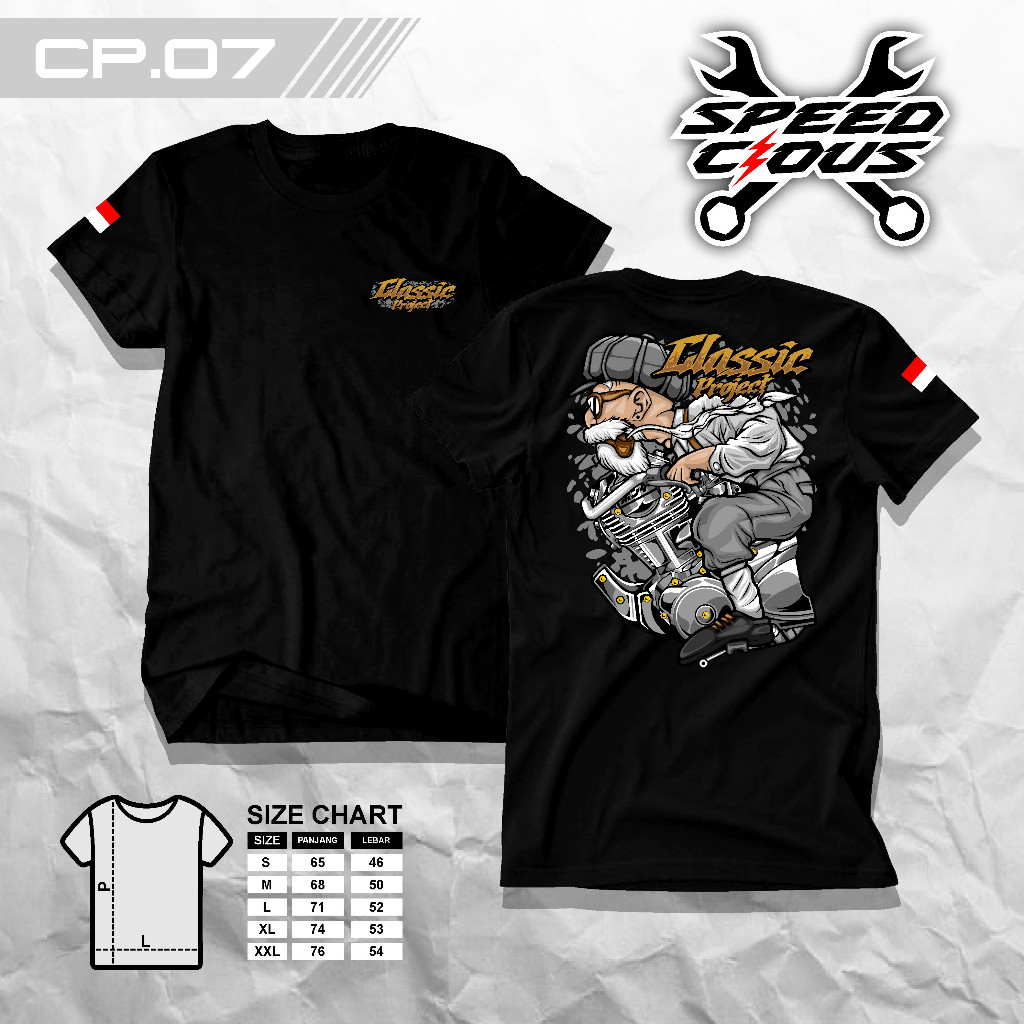 Kaos Anak Herex Racing Original Speedcious - Baju Distro Mesin Herex Cb Tiger GL Megapro Sablon Prem