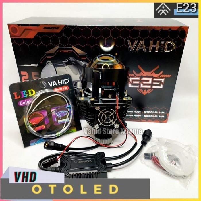 Vahid Biled E23 | 45 Watt | 2,5 inch Purple Lens | Led Protector - E23 + devil 360, Satuan