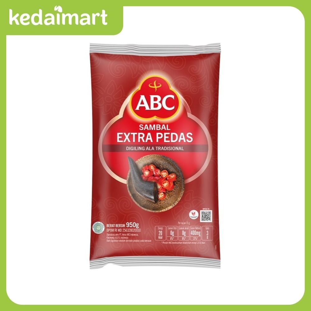

ABC Sambal Extra Pedas Refill 950 Gram