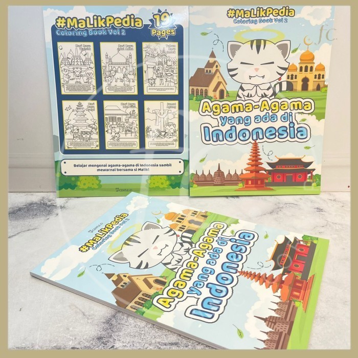 

Buku Mewarnai Anak Merek CENTLE A4 VOLUME 2 DIY Tebal Children Coloring Book Malik Gambar Kucing Tema Agama di Indonesia Souvenir Hadiah Anak Sekolah Kreatifitas Kesenian Menggambar Harga Grosir Ready COD