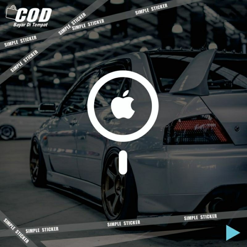 

sticker logo iPhone | stiker iPhone | sticker cutting | reflective menyala