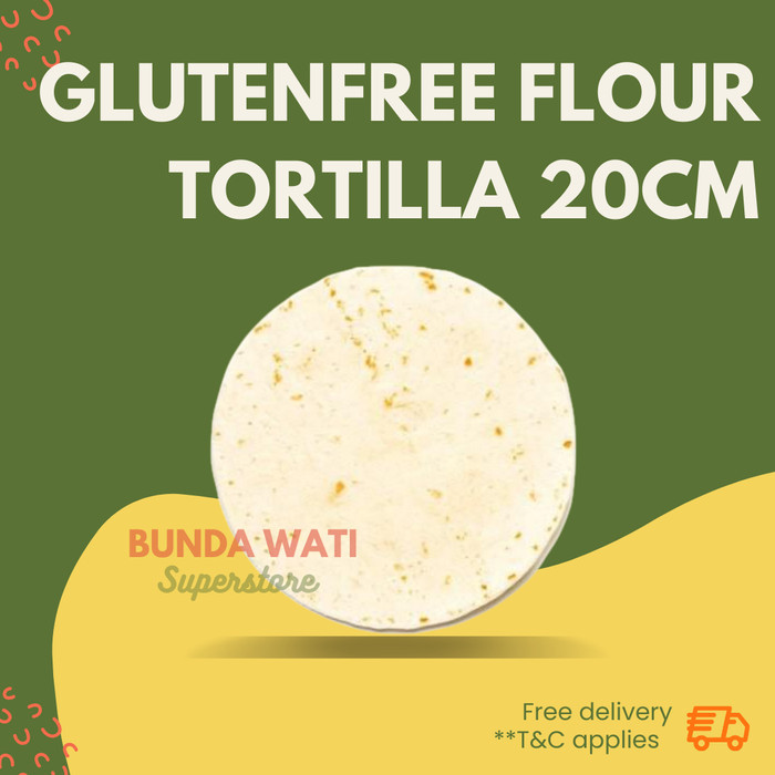 

FLOUR TORTILLA - 20cm - 10pcs -KULIT KEBAB-VEGAN-NO SUGAR- GLUTENFREE