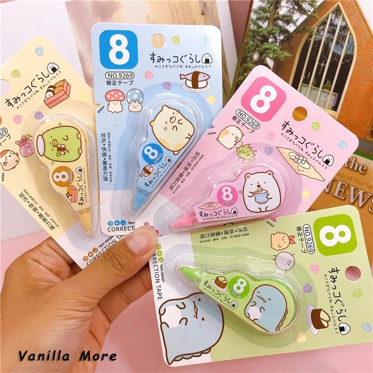 

Tipe X Pita Tape 8 Meter Student Stationary School Supplies Karakter Lucu Penghapus Pena Roll Kertas