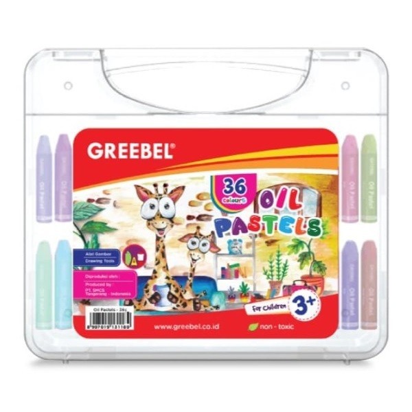 

Andma Krayon Greebel Kids Oil Pastel Crayon 36 Color/ Warna