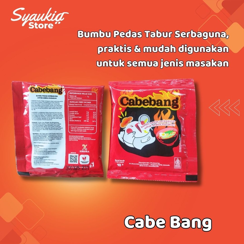 

Cabebang Bumbu Cabe Pedas Serba Guna 10 Gram