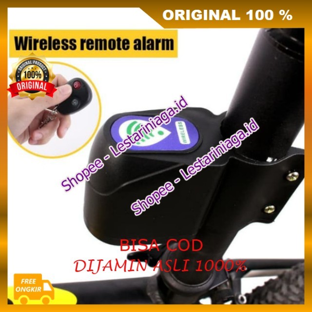 Bicycle Wireless Alarm Alarm Sepeda Wireless Remot Gembok Sepeda/ Kunci Sepeda Anti Maling ORIGINAL