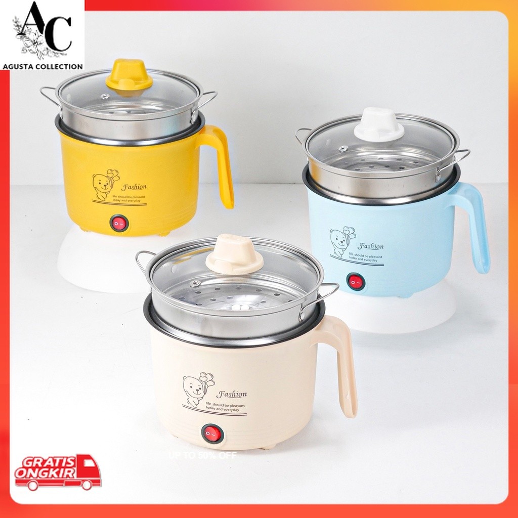 Alat Masak Lengkap / PANCI LISTRIK KUKUSAN STAINLESS STELL MULTI FUNGSI BERUANG/KOMPOR ELEKTRIK SERB