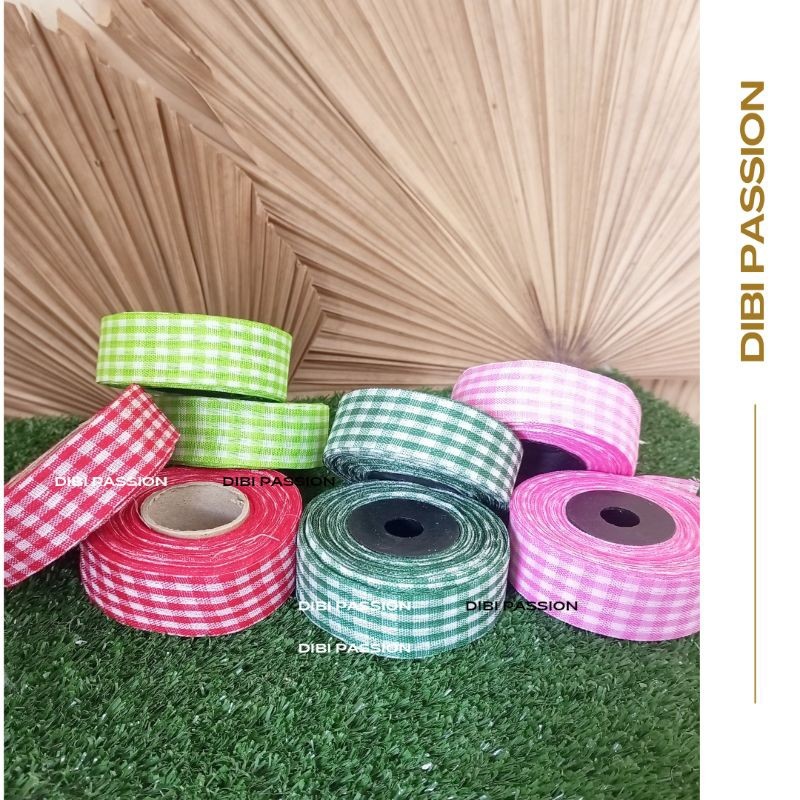 

PITA KAIN KOTAK KOTAK 1" ATAU 1 INCH (2,5 CM) PER ROLL