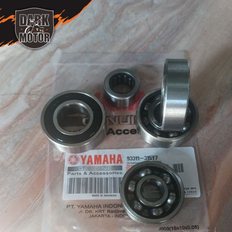 PAKET BEARING RASIO GARDAN MIO SOUL/SMILE/SPORTY FINO NOUVO 6004+6301+(6203 2PCS)+BEARING15X25X12 -3