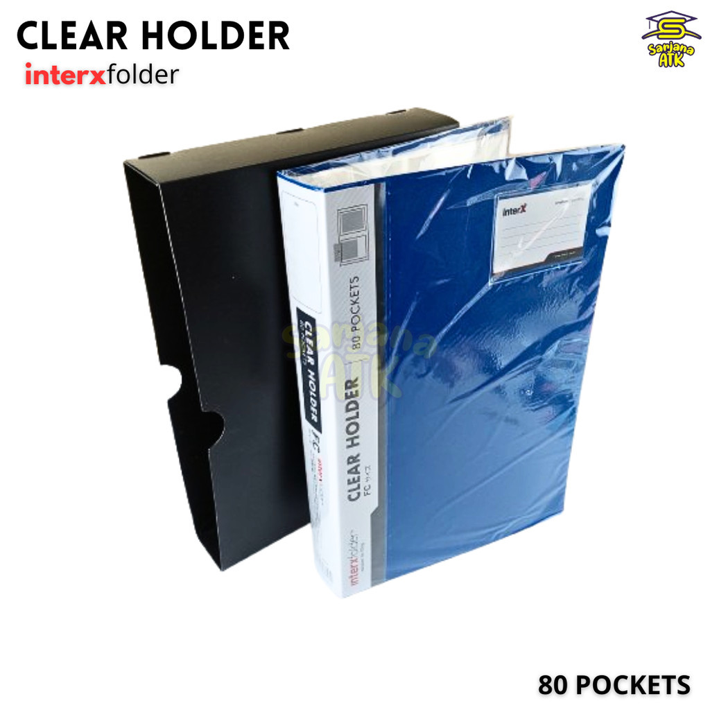 

Dokumen Holder Isi 80 Pockets Folio / Clear Holder Interxfolder CHX 2080F + Box Cover