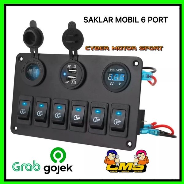 Saklar mobil universal.12v 24v paket Saklar lampu . foglamp.