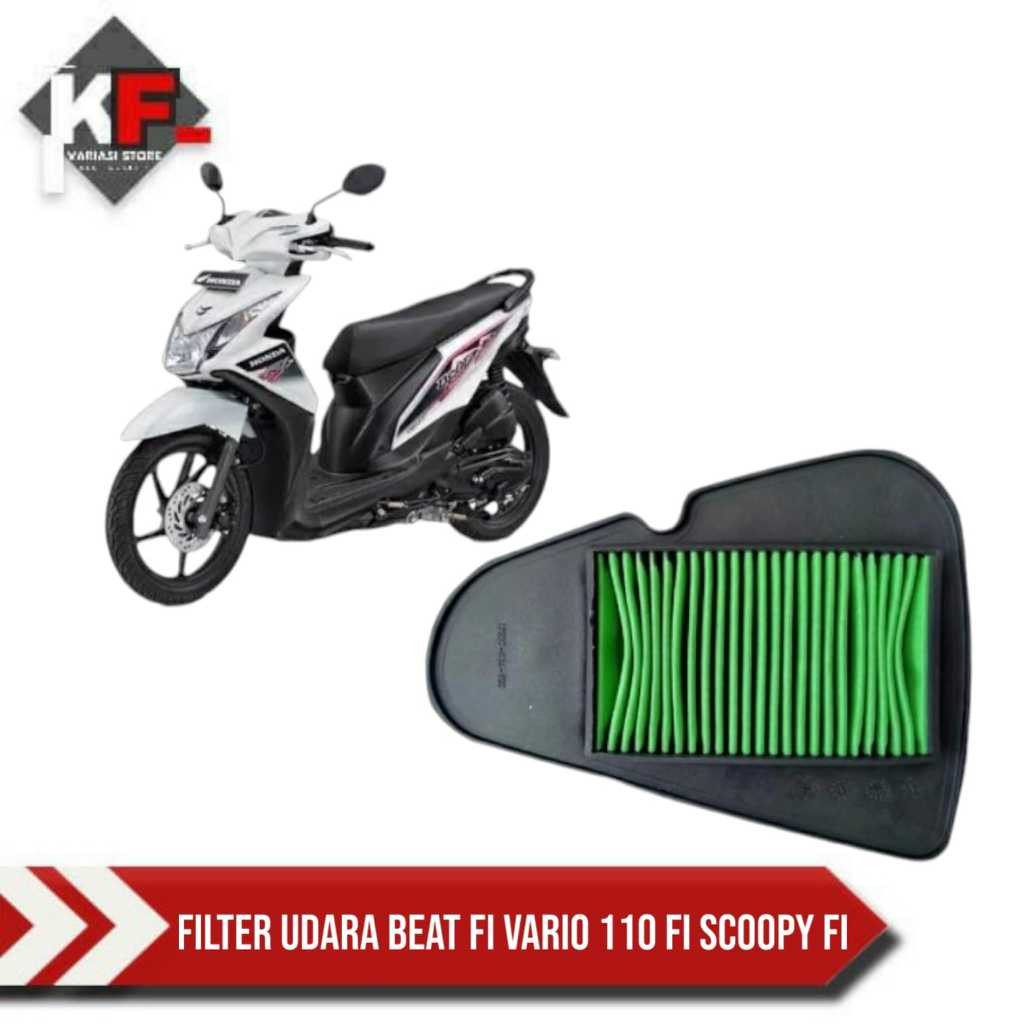 Filter Udara Beat Injeksi 2013 up Scoopy Injeksi Vario 110, Beat Deluxe 2020 Genio Hight Qulaity
