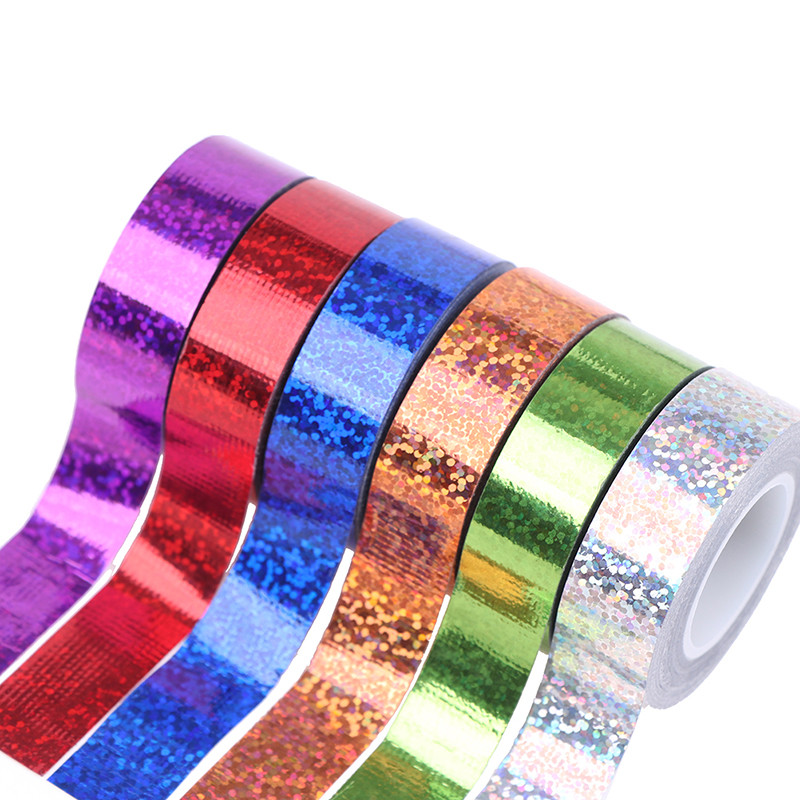 

Laser Foil Tape Masking Tape DIY Stationery Scrapbooking Photo Album Decor Tape