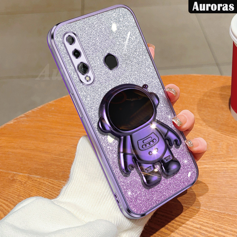 Untuk Huawei Honor 10 Lite 10i 20 Lite 8X 9X Phone Case rotasi 360 derajat dengan bingkai kelinci lu