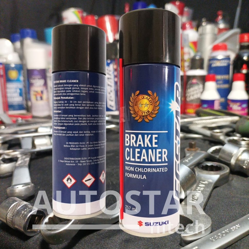 SUZUKI ECSTAR BRAKE PARTS CLEANER 256ML pembersih sistem rem genuine