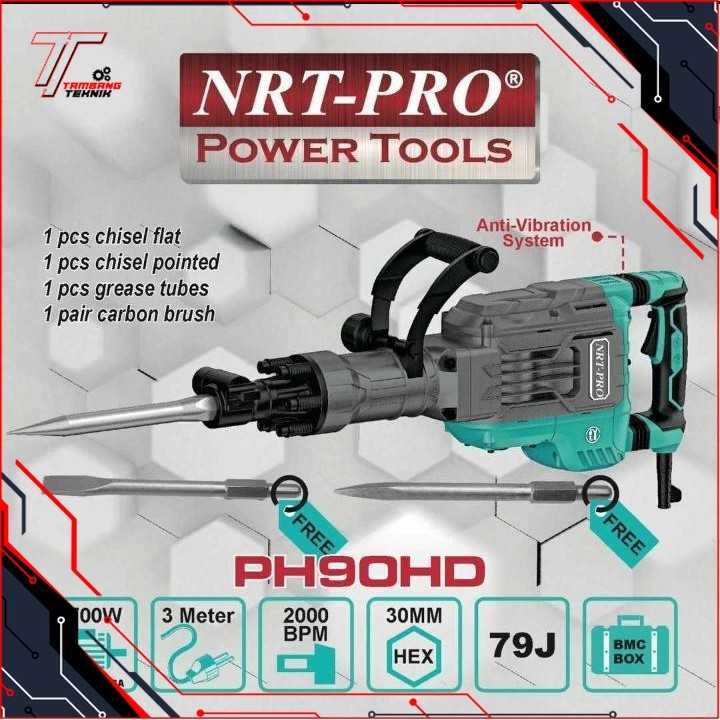 HAMMER DEMOLITION / BOR BOBOK BETON / JACK HAMMER PH 90 HD NRT-PRO